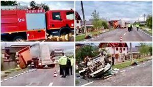 Accident mortal în Argeş: O fată a decedat. Bebeluş în stop cardio-respirator şi alte trei fetiţe rănite