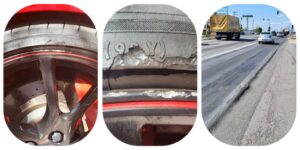 La intrarea în Carrefour de pe Autostradă: schimbi banda şi îţi faci daună 800 de euro