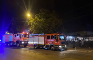 Video – Incendiu la restaurantul Mustafa din Centrul Piteștiului