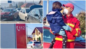 Video – Accident în Argeș! Copii speriați!