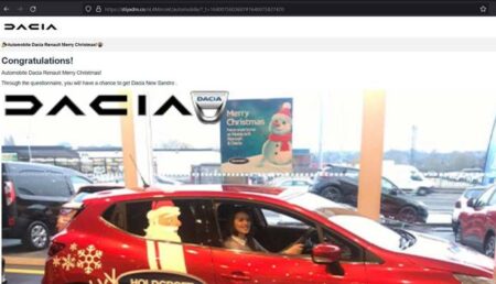 Tentativă de fraudă care se folosește de imaginea Dacia