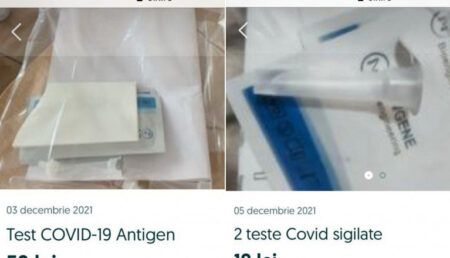 Testele de salivă primite la școală, vândute de părinți pe Olx