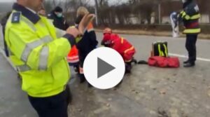 Video: Grav accident în Argeș, femeie lovită în plin de o mașină