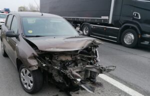 Accident pe Autostrada Bucureşti – Piteşti. Şofer începător