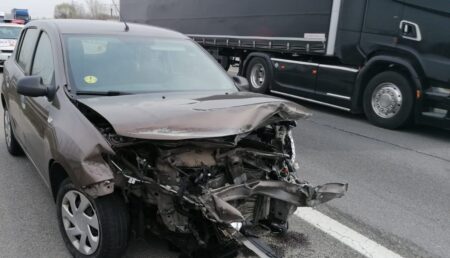 Accident pe Autostrada Bucureşti – Piteşti. Şofer începător