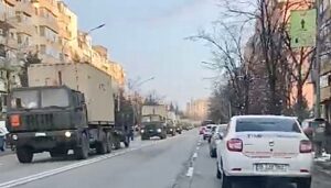 Pitești: Un alt convoi militar a tranzitat orașul