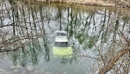 Argeș: Mașină căzută în baraj, lângă Pitești, zona Clemans