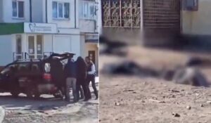 Video: Ucraineni uciși în timp ce stăteau la coadă la pâine