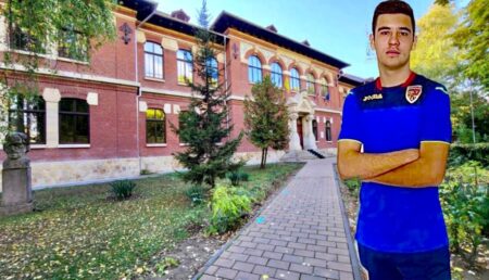 Elev la Brătianu, fotbalist de națională, olimpic la matematică și campion la karate