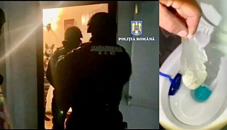 Percheziții în Argeș! Polițiștii au găsit droguri ascunse în toaletă