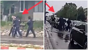 Pitești: Scene desprinse din filme! Tânăr pus la pământ și încătușat de mascați