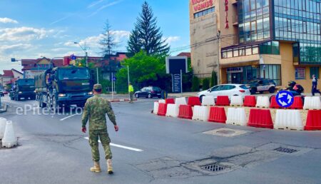 Pitești: Poliția Militară, ”escortă” pentru un convoi militar
