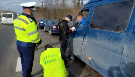 Șofer din Sibiu, amendat de polițiștii argeșeni cu peste 4.000 de lei