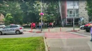 Pitești: Un biciclist rupt de beat și-a spart capul de asfalt