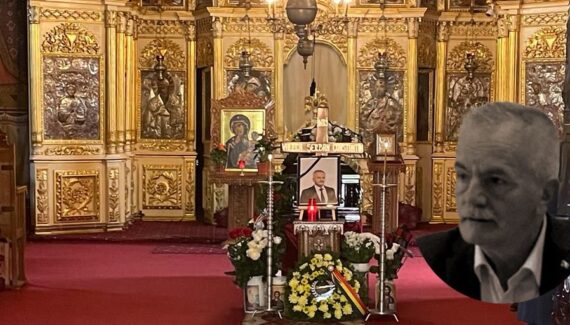 Trupul neînsuflețit al lui Șerban Valeca, depus la Biserica Mavrodolu