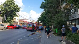 Pitești: Panică mare într-un bloc pe Exercițiu – „A luat foc!”