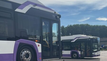 Alte cinci autobuze electrice ajung la Pitești, astăzi