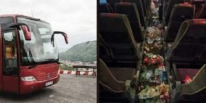 Dezastru de nedescris făcut de elevi într-un autocar! Părinte: ”Am plătit pentru asta”
