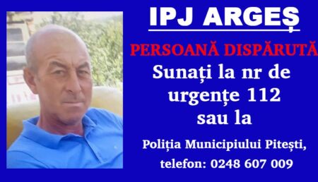 Argeș: Bărbat de 45 de ani căutat de Poliție! A dispărut fără urmă