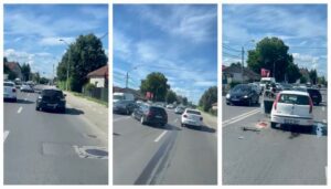 Pitești: Accident cu trei mașini lângă Slava!