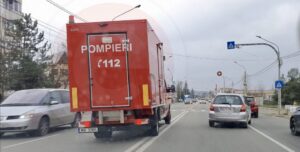 Pitești: Incendiu lângă sediul Poliției!