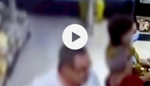 Pitești: Un bărbat a furat din LIDL. Imagini VIDEO!