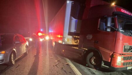 Accident pe Autostradă cu 9 mașini implicate și un TIR!