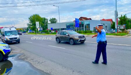 Pitești: Polițiștii de la rutieră au făcut prăpăd printre șoferi