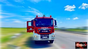 Din nou pericol pe Autostrada A1! Arde la un cunoscut local