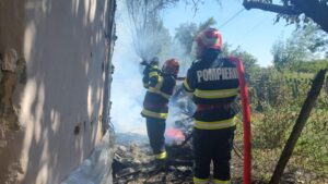 Argeș. Arde la Leordeni!
