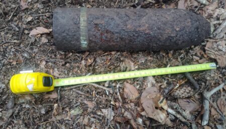 Argeș: Pericol IMENS! Proiectil neexplodat, găsit într-o pădure