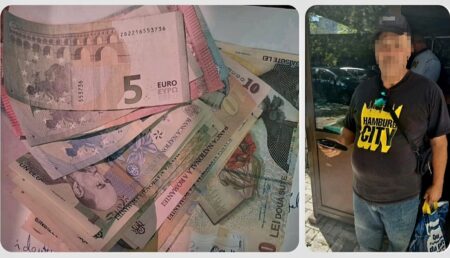 Borsetă cu bani și valută, uitată pe portbagajul unei mașini în Pitești