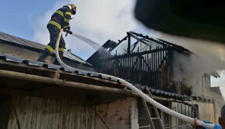 Incendiu într-o gospodărie din Argeș