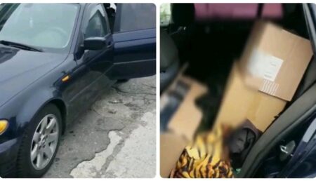 Video – Argeș: Mașină ticsită cu ţigări de contrabandă, oprită în trafic de polițiști