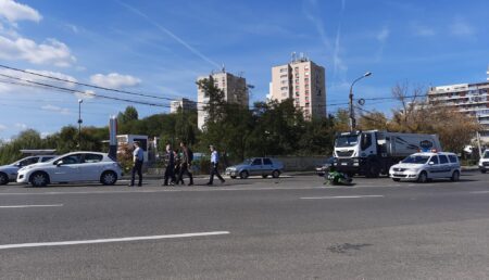 Pitești. Accident cu motociclist în Craiovei!