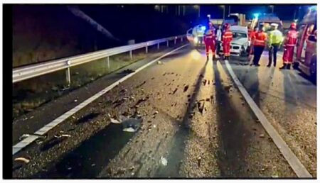 Accident grav pe Drumul Expres Pitești – Craiova! Trei copii și părinții lor au fost răniți!