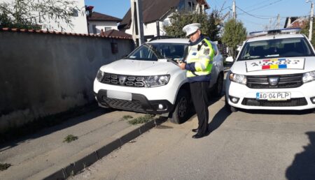 Pitești. Poliția Locală a făcut „prăpăd” printre cei care-și lasă mașinile în fața porții