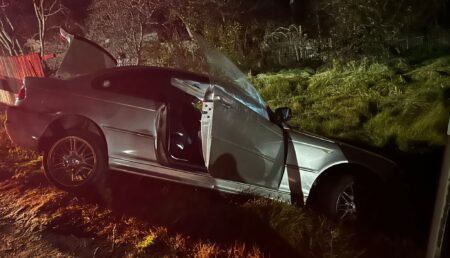 Accident. Șoferul unui BMW a rupt un gard!