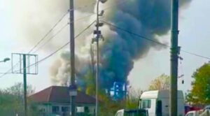 Incendiu enorm! Imagini apocaliptice!