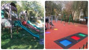 Pitești: Spațiu lăsat în paragină, transformat într-un loc de joacă modern și sigur