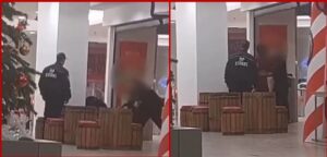 Revoltător! Femeie jucată în picioare de către un agent de pază, în mall!
