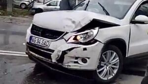 Pitești. Accident grav lângă restaurantul Adina!