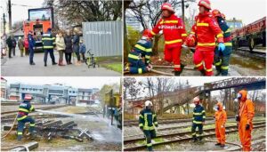 Accident feroviar cu victime la Gara Pitești, urmat de incendiu!
