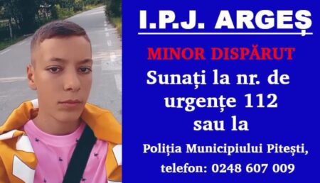 Argeș. Poliția în alertă! Băiat de 13 ani, dispărut fără urmă