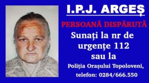 Argeș: Ce s-a întâmplat cu femeia dată dispărută aseară