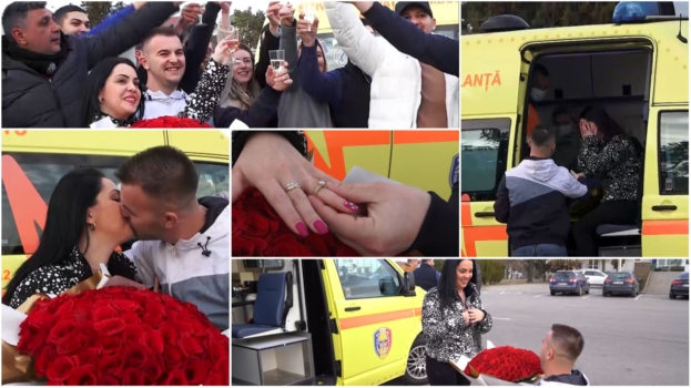 Pitești: Cerere în căsătorie inedită! Cătălina a spus „Da!”