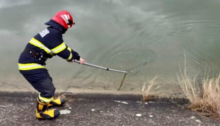 Argeș. Pompierii continuă căutările persoanei dispărute în pârâu