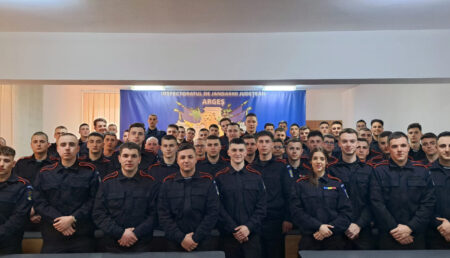 57 de elevi jandarmi în primul stagiu de practică la IJJ Argeș