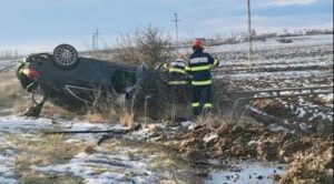 Accident grav în Argeș cu un bolid Mercedes!