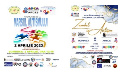 Ziua Internațională de Conștientizare a Autismului, marcată la Pitești prin două evenimente